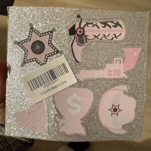 Pink stick decorations